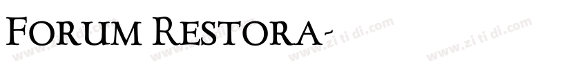 Forum Restora字体转换